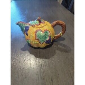 Nantucket Pumpkin Ceramic Teapot